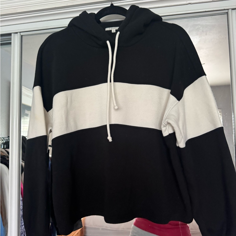 Chic Black and White Women's Hoodie